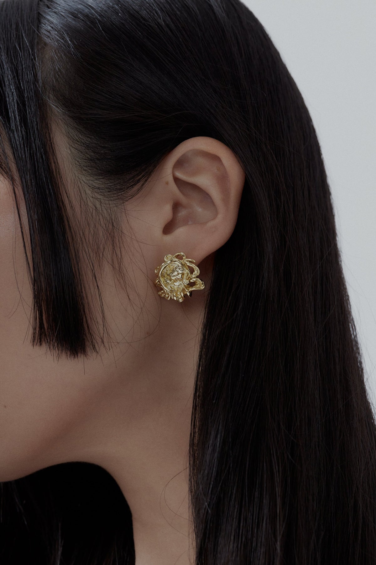 Tilda Medusa Earrings // Gold