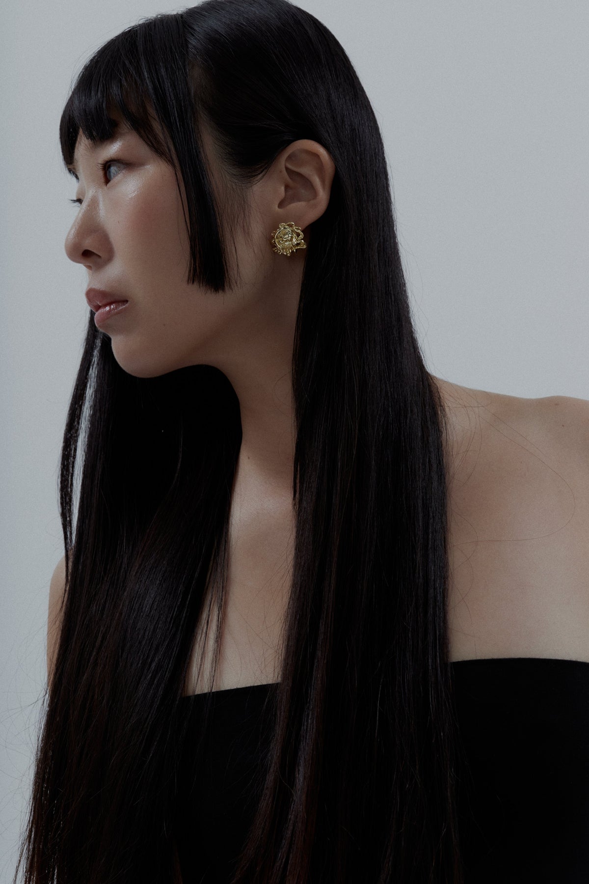 Tilda Medusa Earrings // Gold