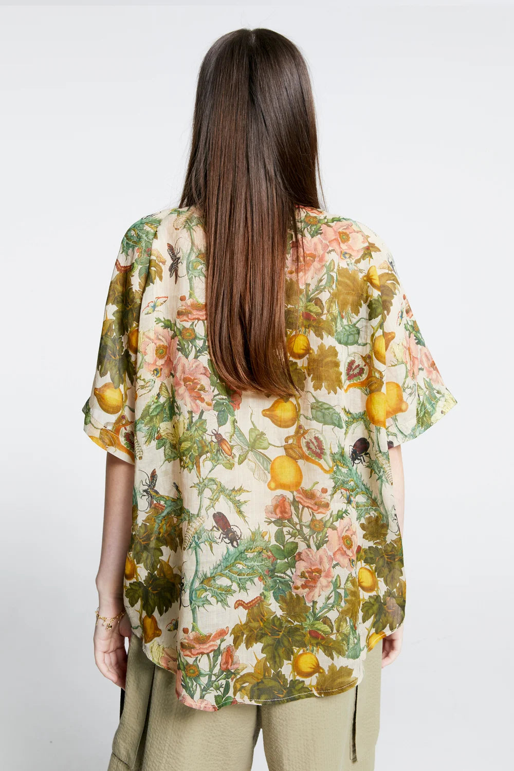 Karen Walker Long Sonnet Shirt // Insects & Fruit