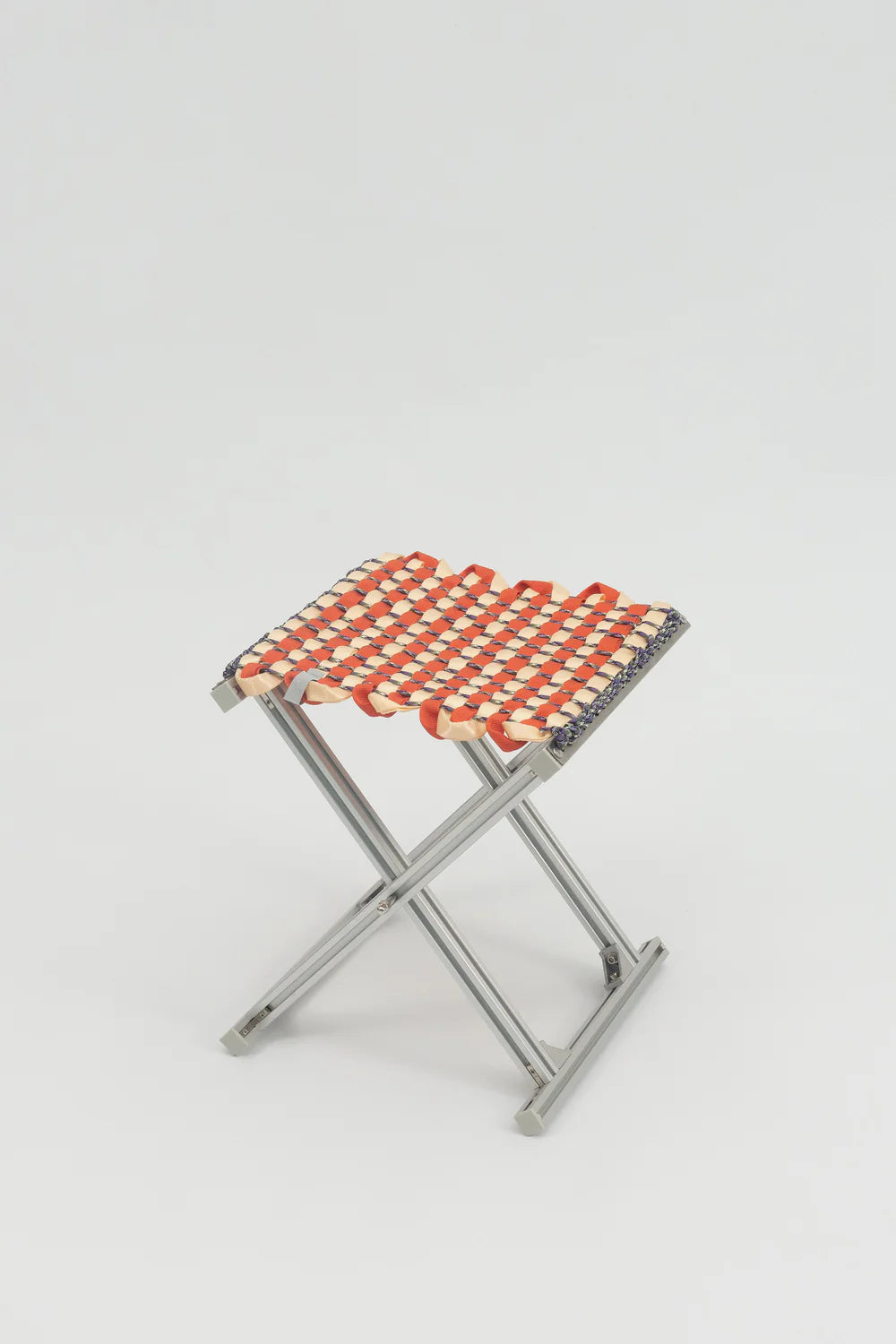 Tanchen Mazha Stool // Cream & Persimmon