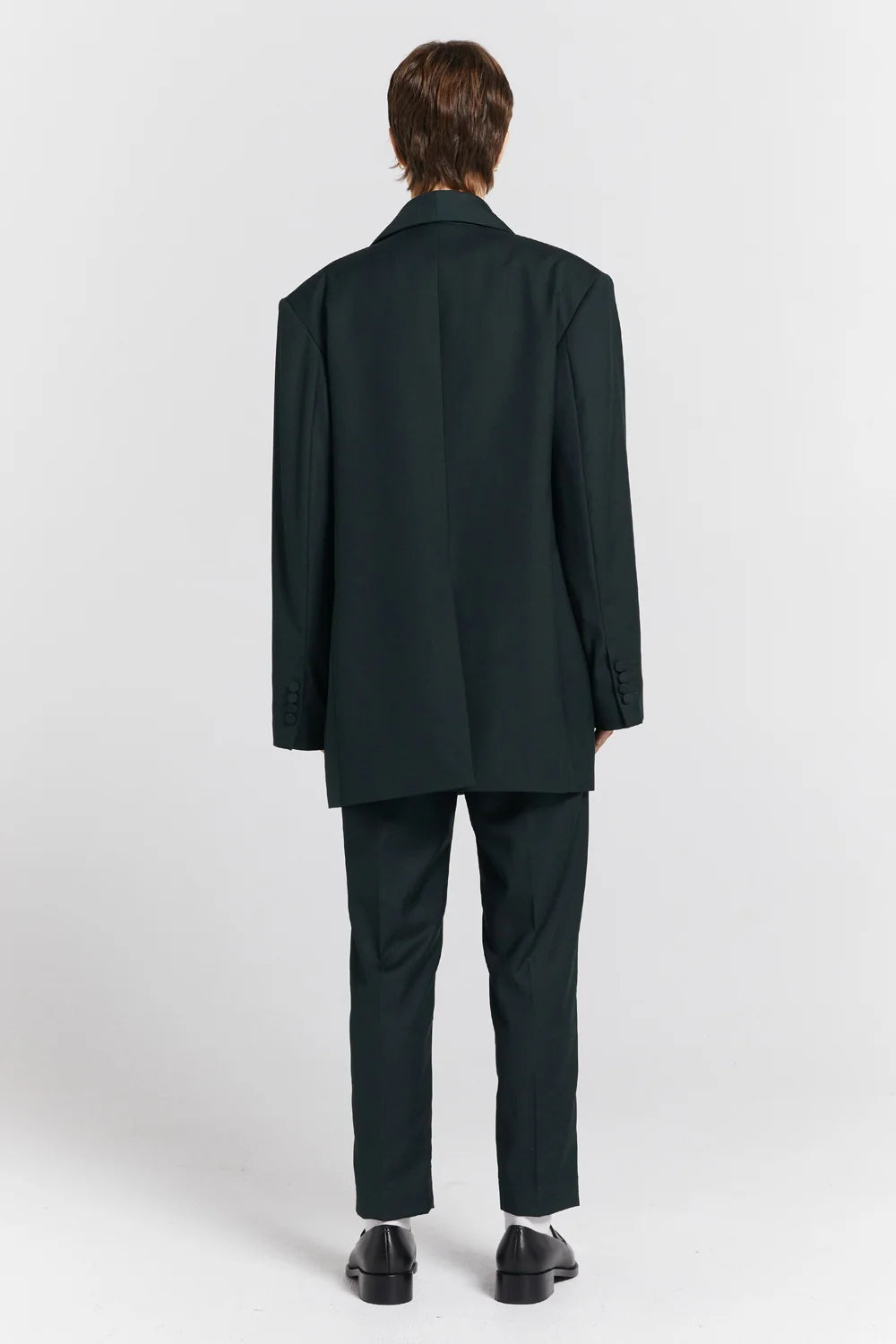 Karen Walker Oversized Dinner Jacket // Dark Green