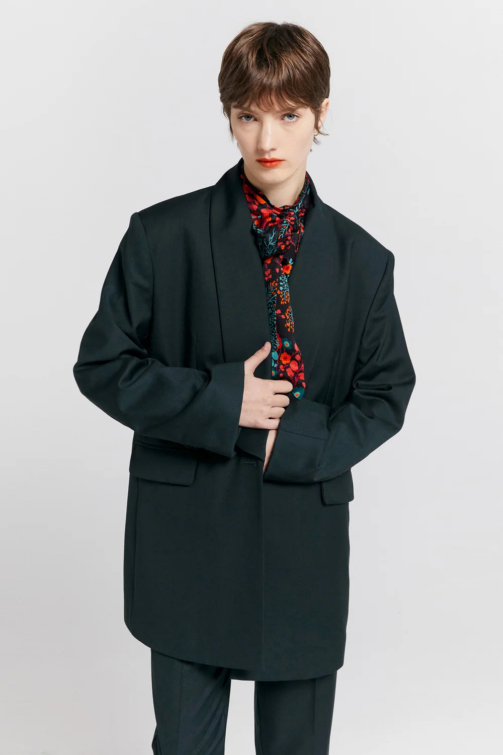 Karen Walker Oversized Dinner Jacket // Dark Green