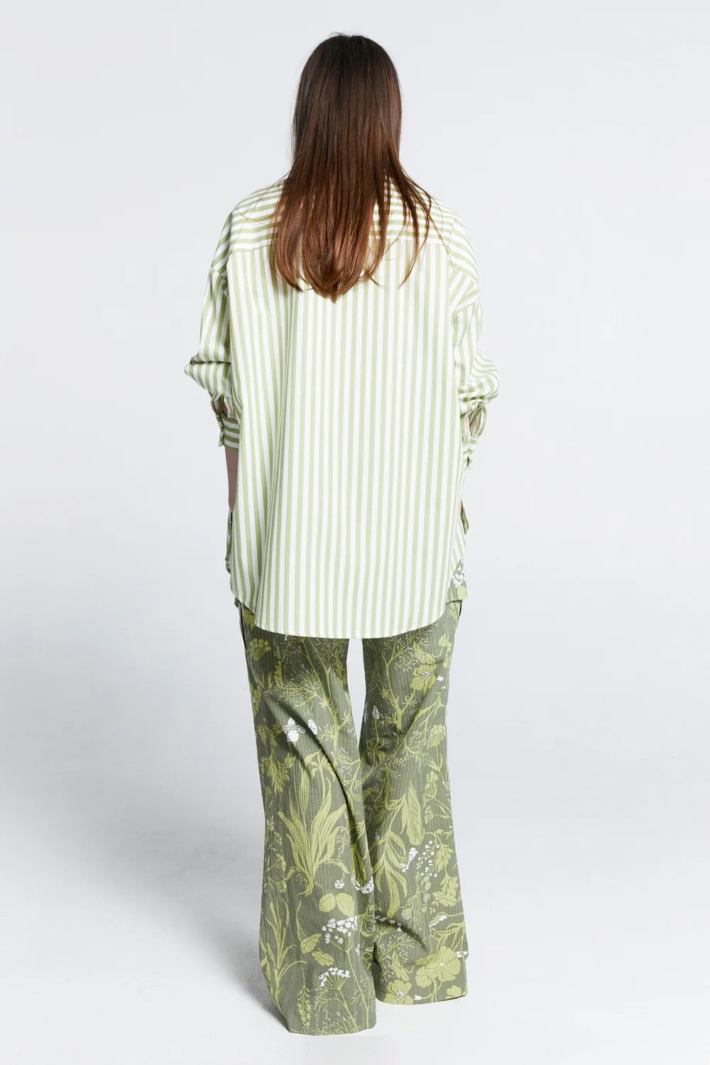 Karen Walker Oversized Walker Shirt // Apple Stripe