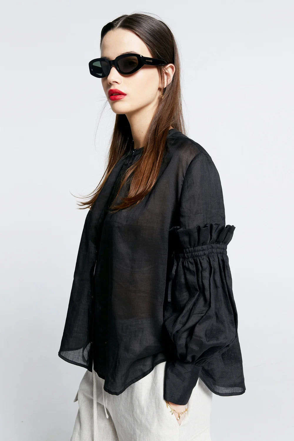 Karen Walker Realm Shirt // Black