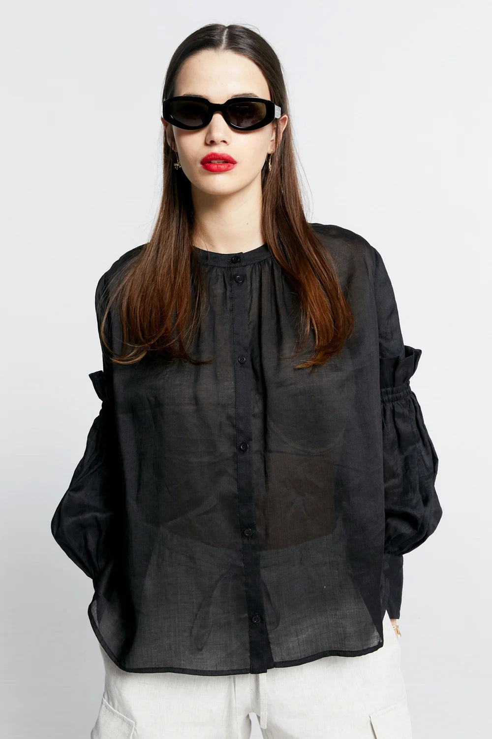 Karen Walker Realm Shirt // Black