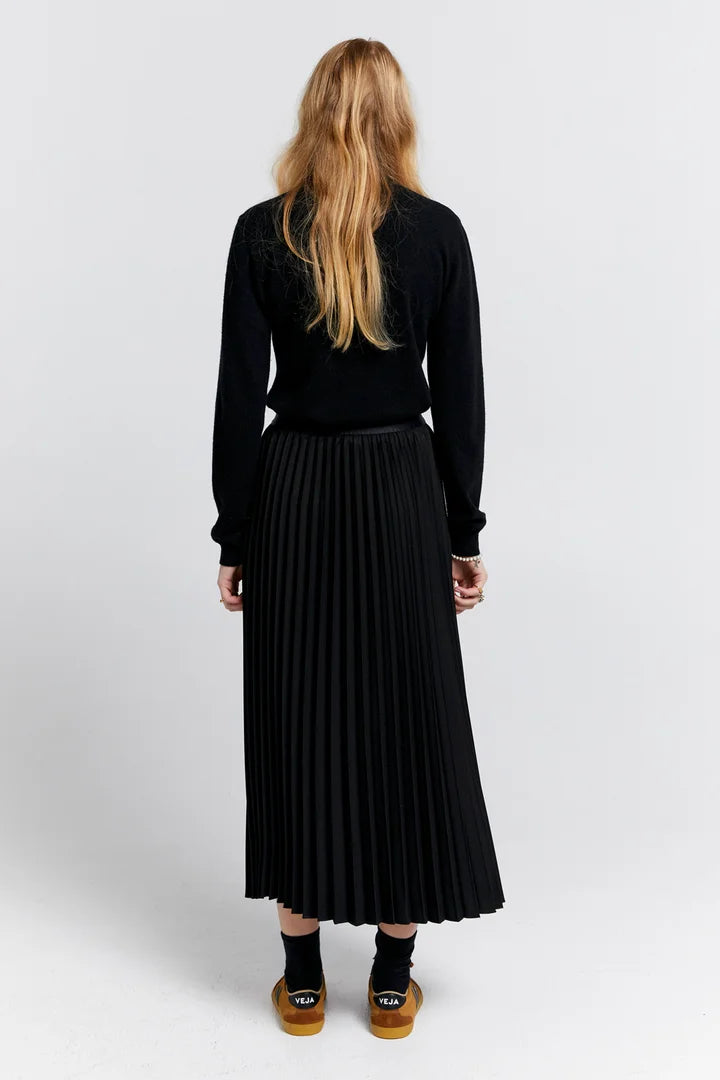 Karen Walker Sunray Pleated Skirt // Black