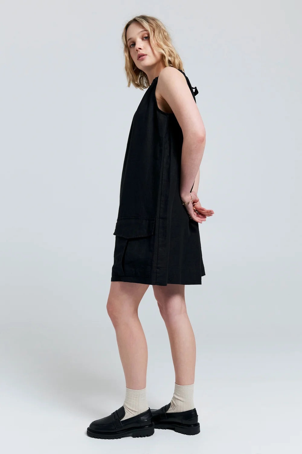 Karen Walker Wardian Bow Back Dress // Black