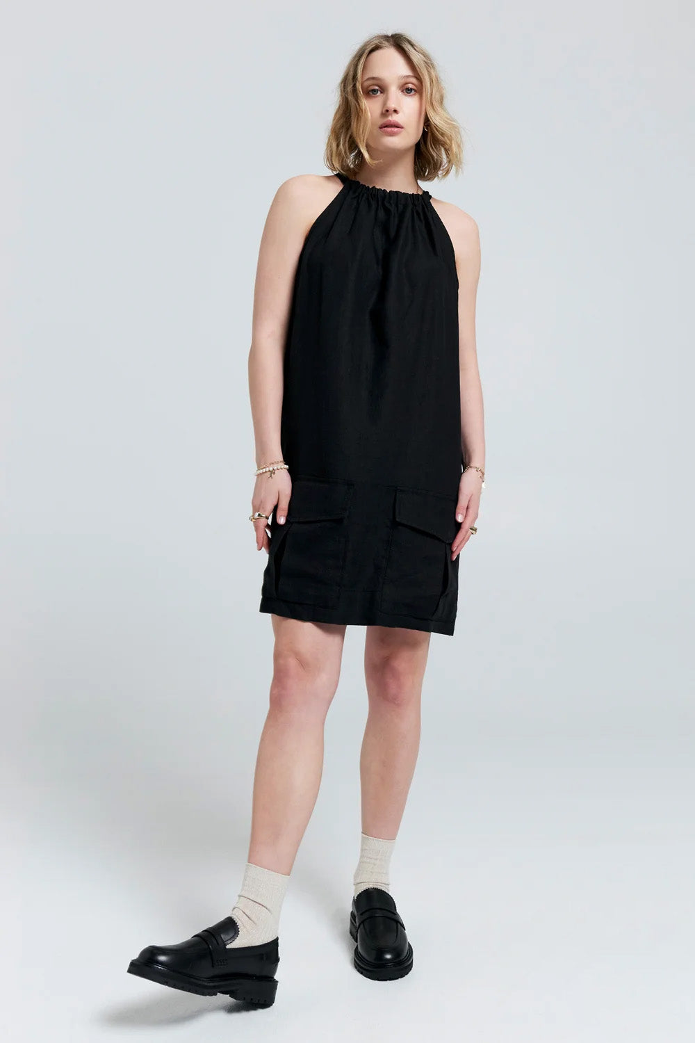 Karen Walker Wardian Bow Back Dress // Black