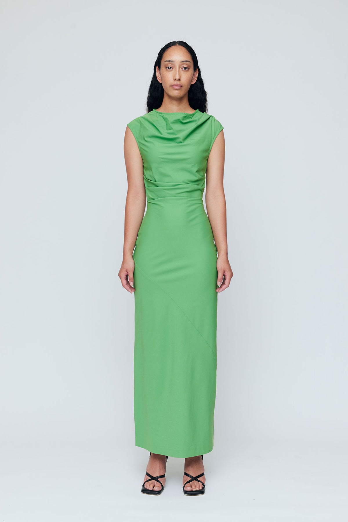 Wynn Hamlyn Rina Maxi Dress // Bud Green