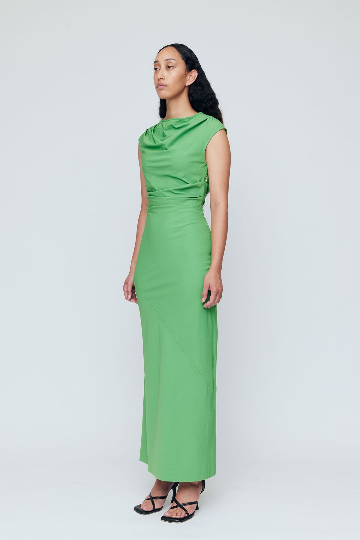 Wynn Hamlyn Rina Maxi Dress // Bud Green